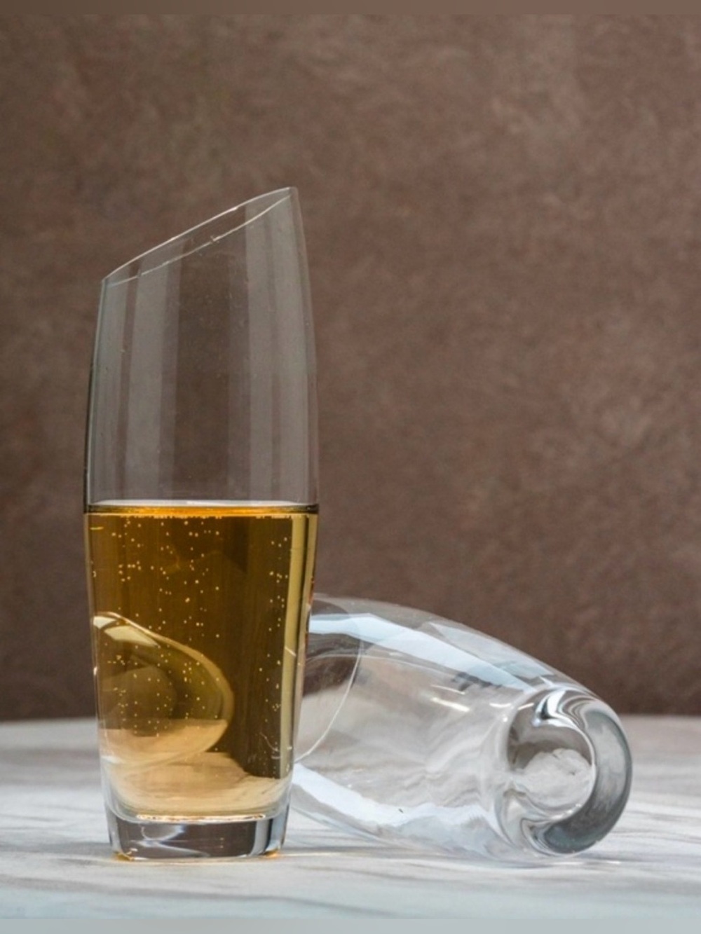 Glass Champagne Flutes - Set of 4